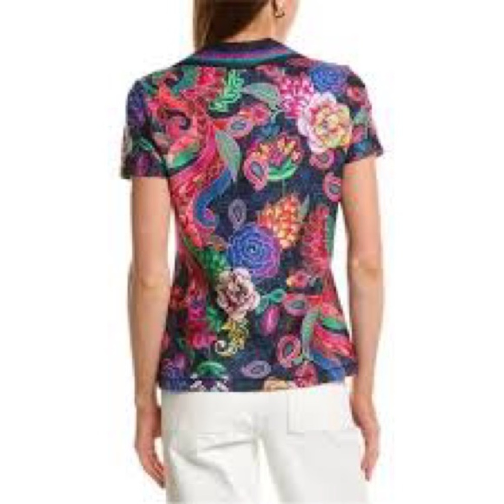 Johnny Was Bee Active Basic Polo Athletic T-Shirt - image 2